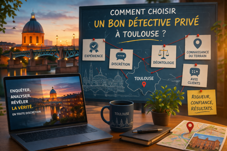 Comment choisir un cabinet d’enquêtes à Toulouse : 7 critères utiles